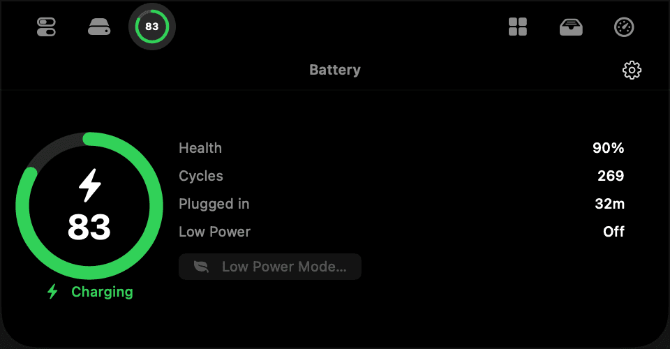 ProfessorNotch battery health